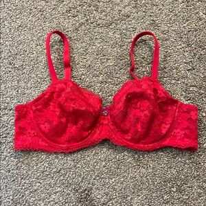 Victoria's Secret Red Lace Bra